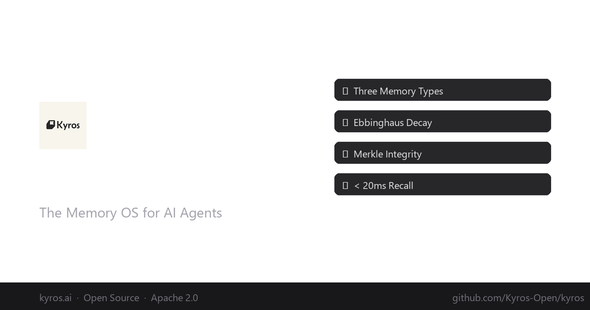 Kyros — Persistent Memory for AI Agents